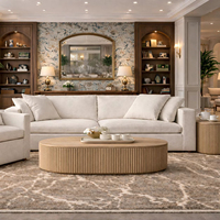 Ensemble de canapé-lit inclinable en tissu moderne pour appartement, salon, villa et halls d'hôtels cinq étoiles - Meubles luxueux et confortables