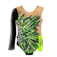 LIUHUO Justaucorps de gymnastique rythmique pour filles grande taille vêtements de danse exotique Enfants Performance Robe de danse pour femmes Costumes personnalisés