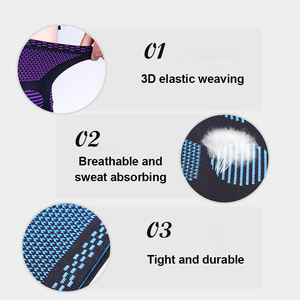 Genouillère de compression respirante et antidérapante en tissu durable avec protection pour les sports de printemps - Product Image 6