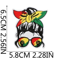 Parches Personalizados Ecológicos para el Mes de la Historia Negra, Juneteenth 1865, Insignia Bordada, Mapa Africano, Aplique Termoadhesivo, Sombreros Pan-Africa