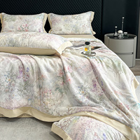 [TS] Nouvelle collection été 2025 – Parure de lit quatre pièces en soie glacée, sensation fraîche et douce, 100 % Lyocell, pour un sommeil léger comme la peau nue