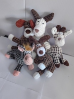 Nouveauté 2026 : Jouet en peluche couineur pour chien en forme d'âne avec corde – Vente en gros usine de produits pour animaux de compagnie