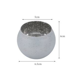 Juego de Portavelas de Lujo Hechos a Mano con Baño de Plata, Frascos de Vidrio para Velas con Diseño de Cielo Estrellado, Decoración de Alta Gama para el Hogar - Product Image 3