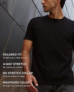 T-shirt décontracté pour homme à manches courtes, col rond, coupe ajustée, impression numérique écologique, tailles S-4XL, vente chaude - Product Image 4