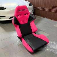 Sièges de course automobile universels Recaro en fibre de verre et carbone, réglables, en cuir et daim, pour simulateur de course