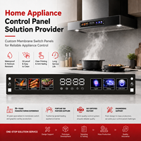 Teclado OEM Personalizado, Impermeable, Plano, Táctil, Panel PET, Superposición Gráfica, Interruptor de Membrana para Electrodomésticos de Cocina Inteligentes