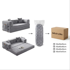 Sofá Cama Modular Moderno <span class=keywords><strong>de</strong></span> Pana, Tipo Futón, Estilo Japonés Tatami, Plegable 2 en 1, para Invitados - Product Image 2