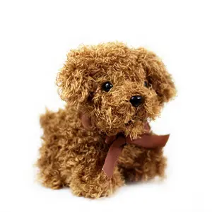 12cm niedlichen Cartoon Teddy Hund Plüsch Schlüssel bund Spielzeug Weiche kleine Kuscheltier Welpen puppe Anhänger Plüschtiere für Klauen maschine