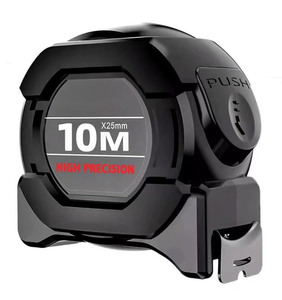 Cinta métrica fluorescente negra y dorada autoblocante, modelo superventas en línea, 5m/7.5m, cinta métrica fluorescente verde de alta visibilidad para la noche - Product Image 1