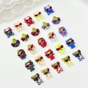 Personaggio dei cartoni animati Nipple Nail Japanese simpatici occhiali recano ciondoli in resina decorazioni per cianfrusaglie - Product Image 1