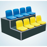 BLM-2711 CE usine prix siège de stade en plastique sport sièges chaises de sol avec support dorsal