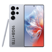 Smartphone Android S25 Ultra 16+1tb 5g CDMA Double SIM Double Veille Débloqué Gaming Écran QHD 108MP Série Snapdragon 800