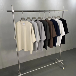 เสื้อยืดโอเวอร์ไซส์ทรงบ็อกซ์สำหรับผู้ชาย ผ้าฝ้ายคุณภาพสูง 100% สำหรับฤดูร้อน ลายพิมพ์หลากหลาย สามารถปรับแต่งได้ - Product Image 2