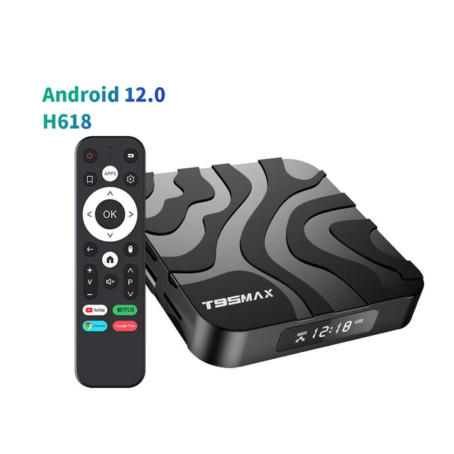 YLW Smart Digital TV Box T95 Max H618 Android 12 BT 4.0 6K Mini TV Box