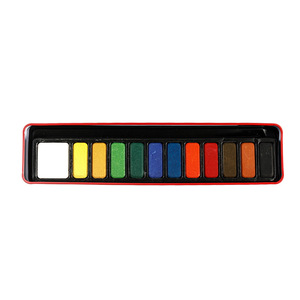 <span class=keywords><strong>Palette</strong></span> de peinture à l'<span class=keywords><strong>aquarelle</strong></span> solide, 12 godets carrés vibrants, ensemble d'<span class=keywords><strong>aquarelle</strong></span> résistant à la lumière pour débutants, étudiants, fournitures de dessin en extérieur - Product Image 1