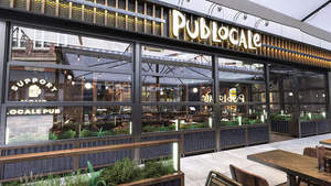 Industrial Bar Interior Design Custom Brewpub Taproom Furniture <b>Rustic</b> Wood Metal Bar Counter Commercial Pub <b>Fixtures</b> - Product Image 6