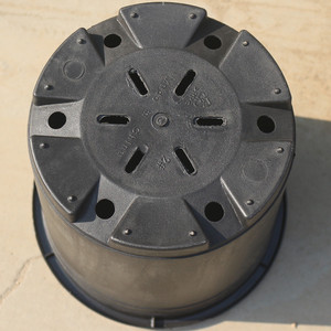 Macetas de <span class=keywords><strong>PVC</strong></span> Esmaltado Negro Grueso de Alta Calidad, Duraderas, Estilo Nórdico, para Jardín y Exteriores - Product Image 5