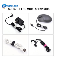 Échantillons gratuits Attaches de câble réutilisables en forme de P Attaches double face Attaches de câble auto-adhésives en nylon pour le bureau