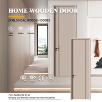 Porte intérieure en MDF avec placage en bois naturel, isolation acoustique pour appartement, villa - Design moderne, OEM personnalisé, chambre à coucher, salon