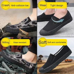 Chaussures de travail et de protection pour hommes, tendance, en toile, basses, durables, camouflage, pour la construction, l'agriculture et le sport - Product Image 3
