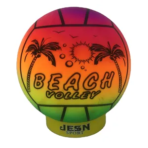 PVC Regenbogen Spielzeug ball PVC Volleyball Aufgeblasenes Volleyball Strands piel