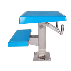 Phổ biến 304 thép không gỉ hồ bơi nhảy bắt đầu khối kép cấp bắt đầu nền tảng thiết bị cho hồ bơi - Product Image 3