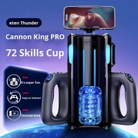 Godet de masturbation télescopique automatique avec support pour téléphone portable, jouet E-Sports Thunder Cannon King pour hommes