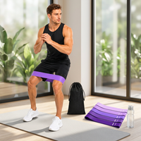 Juego de Bandas de Resistencia para Ejercicio, Bandas de Fitness de Látex con Logotipo Personalizado para Gimnasio, Yoga, Pilates, Entrenamiento OEM