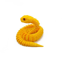 Nuevos Juguetes Realistas con Articulaciones Móviles, Simulación de Animales, Serpiente Impresa en 3D, Víbora, Juguetes Antiestrés, Modelo Animal para Niños