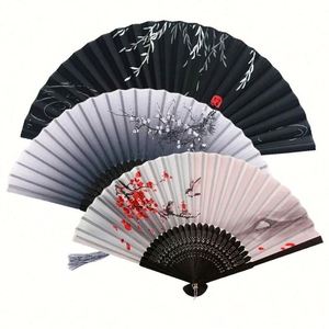 Abanico Plegable de Seda de Estilo Vintage, Arte Chino Japonés, con Bambú Pintado, para Decoración del Hogar, Adornos de Danza, Regalos - Product Image 4