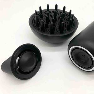 Asciugacapelli ionico professionale Gki 1600W nero con 3 impostazioni di velocità per un'asciugatura rapida - Product Image 3