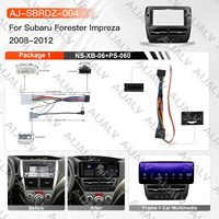 Kit de Marco para Reproductor de DVD y Audio para Auto con Pantalla Táctil de 12.3 Pulgadas para Subaru Forester Impreza 2008-2012 con CarPlay Inalámbrico y Radio para Auto