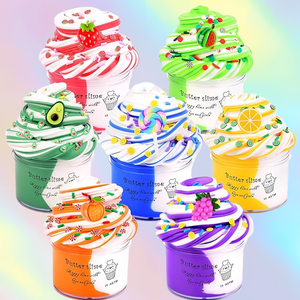 Custom Butter Slime Kit ,Super <b>Soft</b> and Non Sticky DIY Slime Surprise Toy,Stress Relief Putty Toy for Girl and Boys - Product Image 5