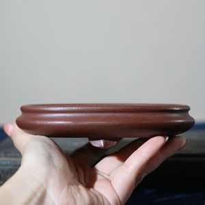 Maceta Bonsái Zisha Ovalada, Recipiente Poco Profundo con Borde Cónico, Hecha a Mano, Tamaño Palma, para Escritorio - Product Image 4