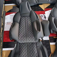 Pour Audi A3 A4 Q8 2020-2024, ensemble de housses de siège de voiture avec broderie de logo, coussin de siège en cuir de luxe, accessoire automobile