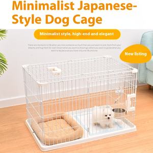 Lashige-Jaula para perros japoneses, Villa para mascotas con cierre <span class=keywords><strong>de</strong></span> botón, valla <span class=keywords><strong>de</strong></span> plástico para perros medianos y <span class=keywords><strong>pequeños</strong></span>, para Teddy Bixiong - Product Image 2