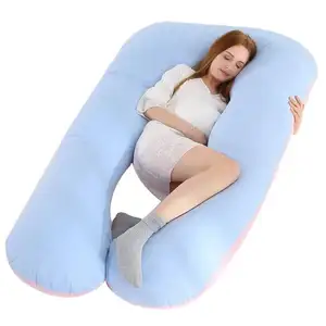 Comfortable Pregnancy Pillow For Women U-Shaped Maternity Sleeping Pad With Waist Support 130x70cm