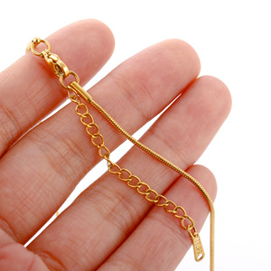 Thép Không Gỉ 18K Hộp Vàng Curb Kẹp Giấy Figaro Chuỗi Vòng Cổ Mỏng Xoắn Dây Chuyền Vàng Lớp Hàng Ngày Vòng Cổ - Product Image 4