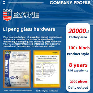 Clip en <span class=keywords><strong>verre</strong></span> en alliage d'aluminium en forme de U <span class=keywords><strong>pour</strong></span> la fixation de stratifié avec installation à vis - Product Image 4