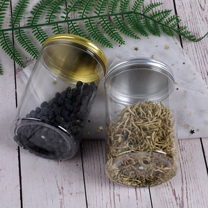 Transparent Plastic Jar With Metal Lid 85x130mm For Food Storage Sealing Container General Packaging Cylinder Shape - Product Image 2