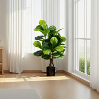 Immergrüner Künstlicher Ficus Lyrata Baum Großhandel Dekoratives Objekt für Party Hotel Garten Event Heimdekoration Hochzeitsgeschenk