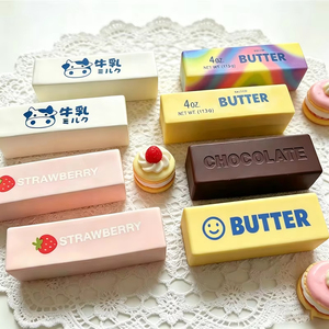 Juguete antiestrés de mantequilla súper suave, juguete sensorial húmedo para apretar, juguete de chocolate con forma de barra de mantequilla - Product Image 2