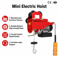 Mini palan électrique PA800, palan électrique à câble portable avec télécommande sans fil pour le levage dans les garages et entrepôts