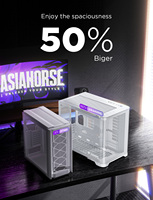 Nouveau boîtier de PC de jeu en alliage d'aluminium de taille moyenne avec alimentation pour ordinateurs MATX/ITX