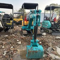 Mini Excavadora Usada de 1.7 Toneladas U17, Excavadora Compacta de Orugas con Cabina Abierta en Buenas Condiciones para Construcción Agrícola con Certificación CE EPA