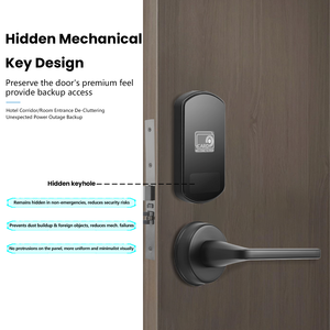 Système de verrouillage hôtelier spécifique, déverrouillage par carte, serrure électronique intelligente pour porte en bois d'appartement, avec <span class=keywords><strong>clé</strong></span> - Product Image 4