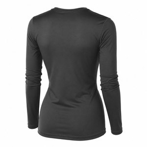 Customized Women's Premium Quality O Neck Compression Fitness Shirt Wholesale Custom Women Compression Shirt - Product Image 3