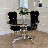 Ensemble de table à manger nordique de l'usine Xuanzhen, mobilier de luxe pour boutique, tables à manger rondes modernes en marbre de haute qualité avec 4 chaises