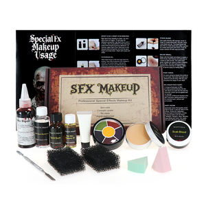 Kit de Maquillaje Profesional Personalizado para <span class=keywords><strong>Halloween</strong></span> GP, Cera para Cicatrices Segura y Amigable con la Piel, Gel de Sangre Falsa, Heridas Realistas de Silicona - Product Image 3