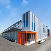 Edificio de Almacén de Estructura de Acero Prefabricada Shenyang Lanying con Techo y Pared de Panel Sándwich Aislado